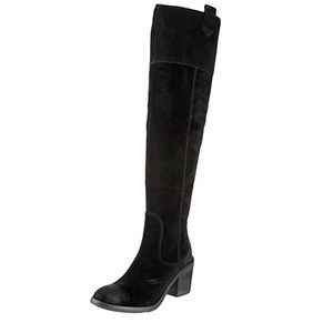 Seychelles Disguise Over the Knee Suede Boot Black